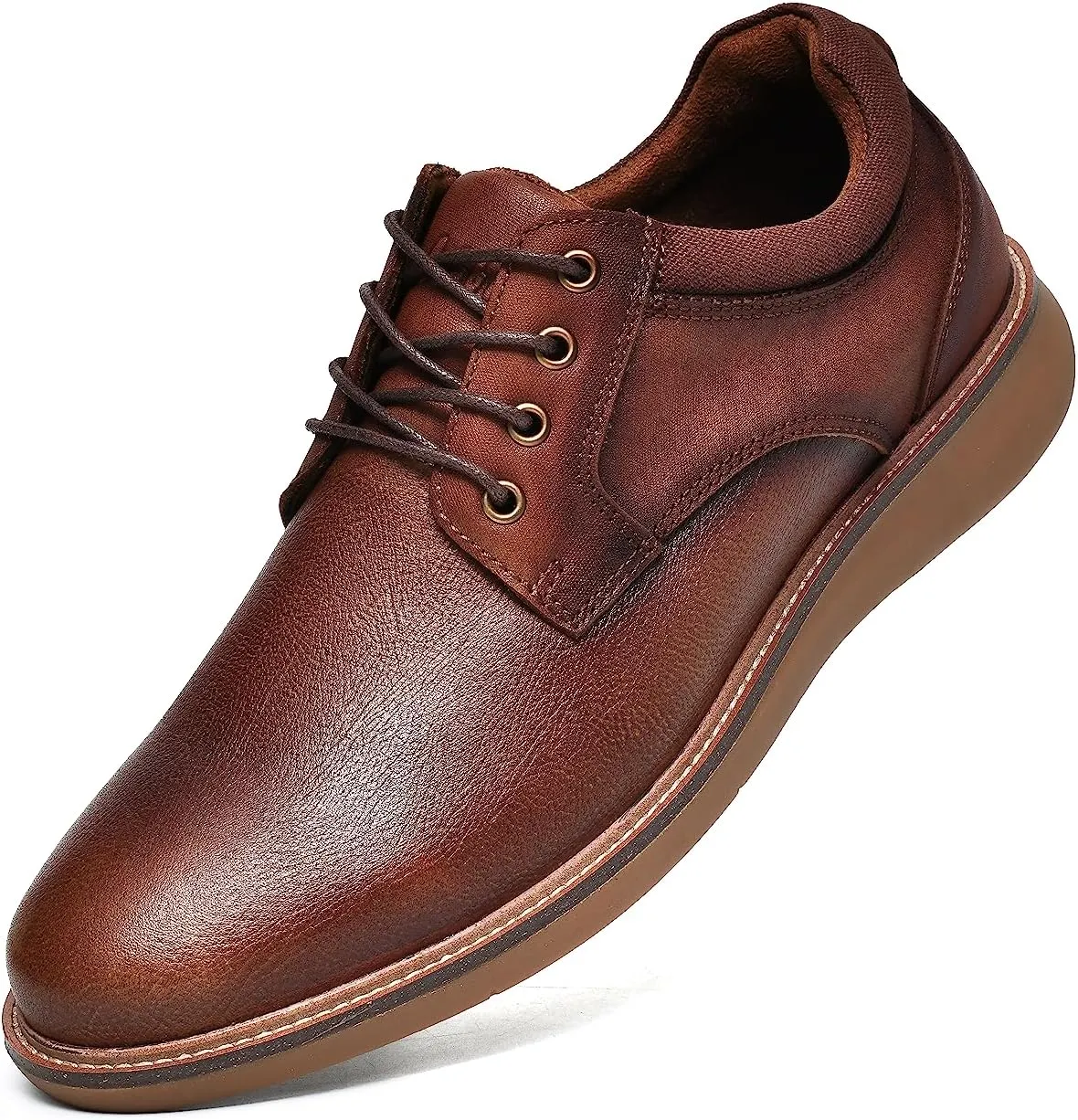 Arkbird Mens Casual Dress Shoes Mens Dress Sneakers Leather Shoes Business Casual Shoes Men Brown Shoes