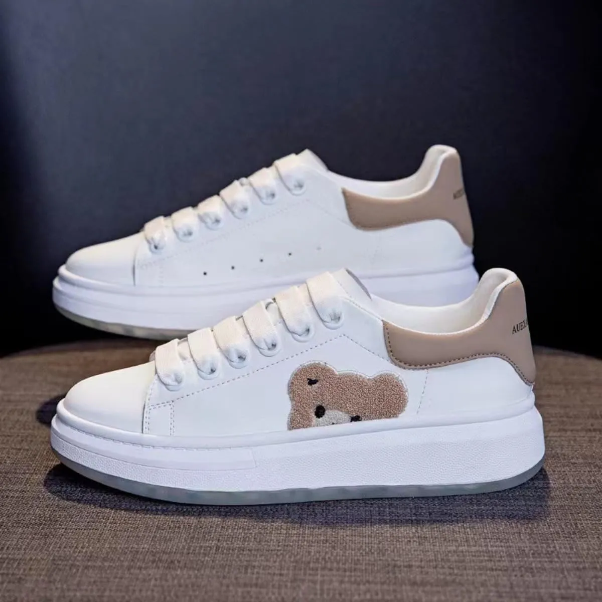 Bear Sports Shoes Girls Casual Cartoon Cute Sneakers Women's Summer Breathable Sneakers for Travel Outdoor Sports