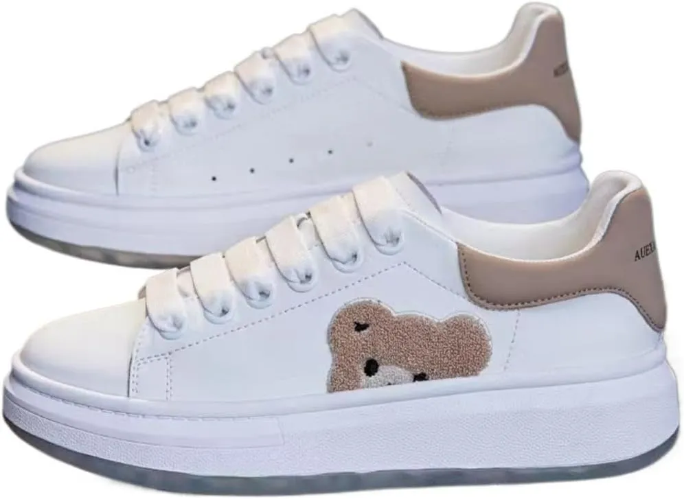 Bear Sports Shoes Girls Casual Cartoon Cute Sneakers Women's Summer Breathable Sneakers for Travel Outdoor Sports