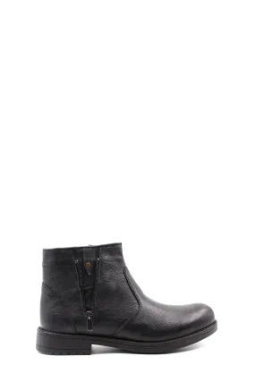 Black Leather Ankle Boots Wessi