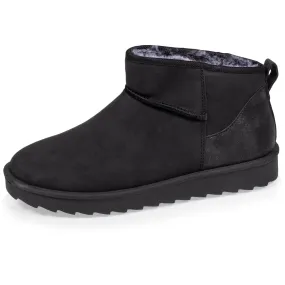 Bottines basses Femme imitation fourrure Noir