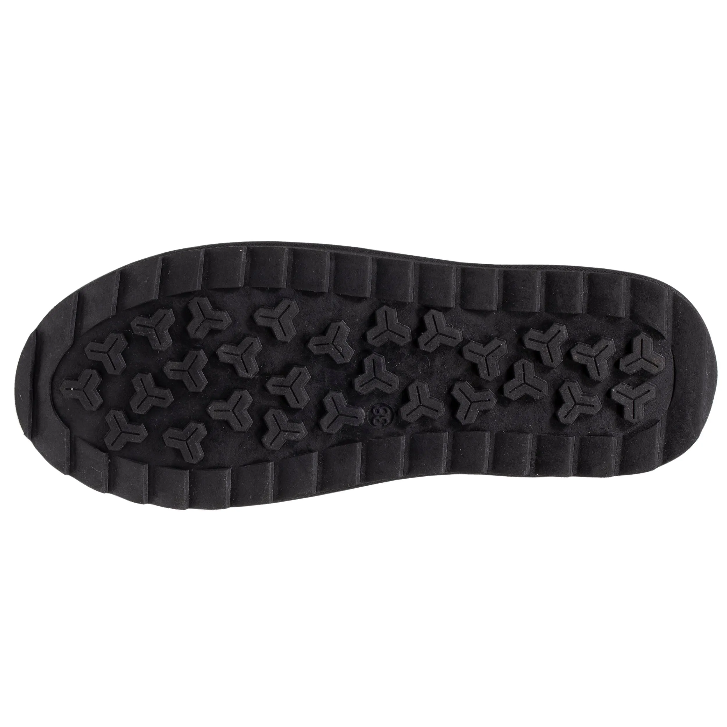 Bottines basses Femme imitation fourrure Noir