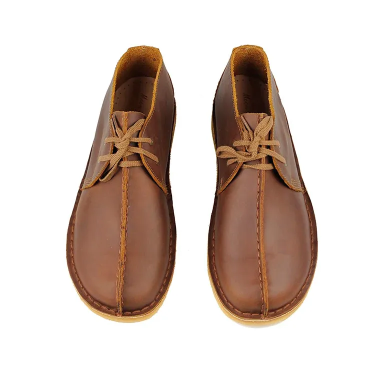 Casual Retro Style Leather Shoes