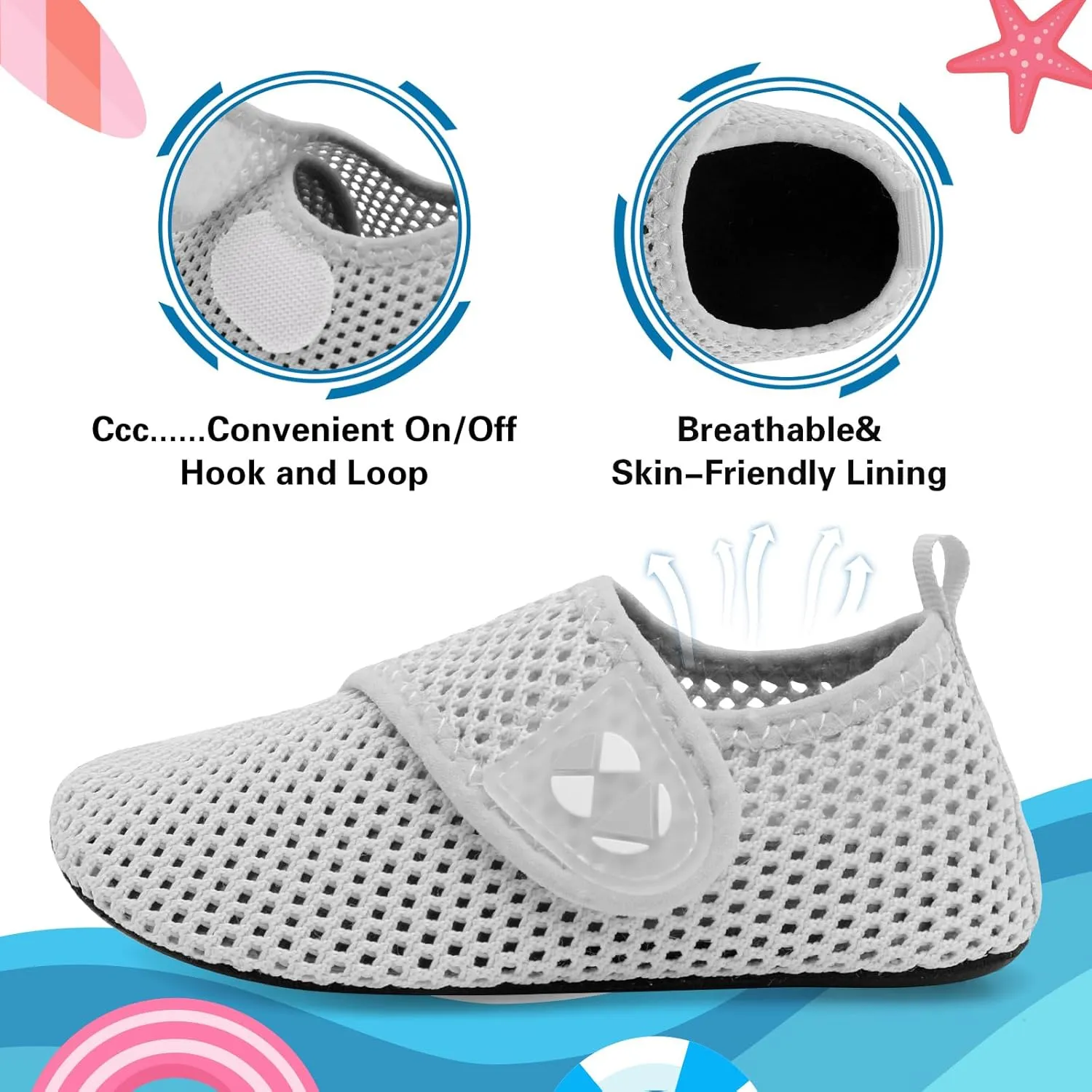 Centipede Demon Kids Water Shoes Boys Girls Breathable Swim Pool Shoes Quick Dry Toddler Aqua Socks Barefoot Beach Sandals for Outdoor Water Sports Little/Big Kids