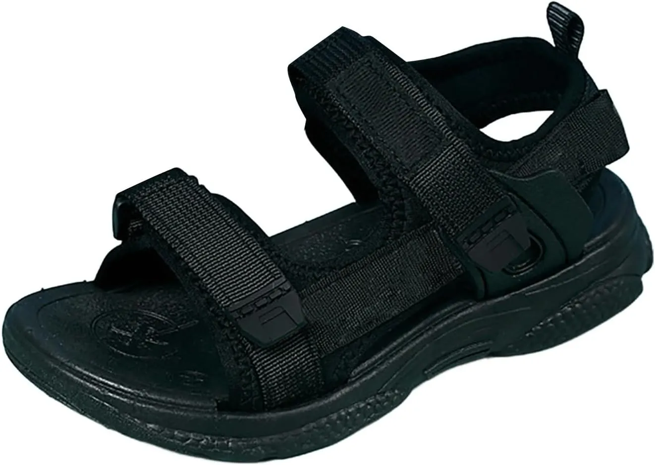 Children's Boys Summer Sports Sandals Hiking Beach Outdoor Open Toe Sports Sandals Boy Sandals (Black #1, 4.5 Big Kids)