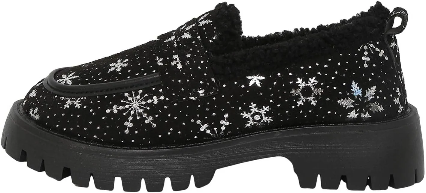 Christmas Women's Thick Bottomed Padded Footwear Fashion Casual Loafers Shoes for Women Casual Cork Wedge Sandals Women