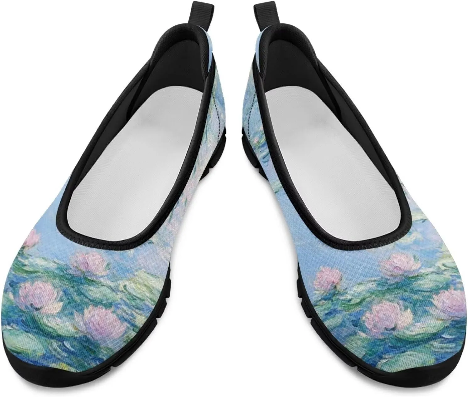 Doojoayie Art Casual Slip On Shoes for Ladies Flat Shoes Comfort for Dalil Casual