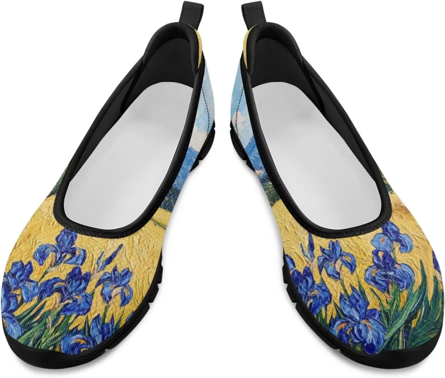 Doojoayie Art Casual Slip On Shoes for Ladies Flat Shoes Comfort for Dalil Casual