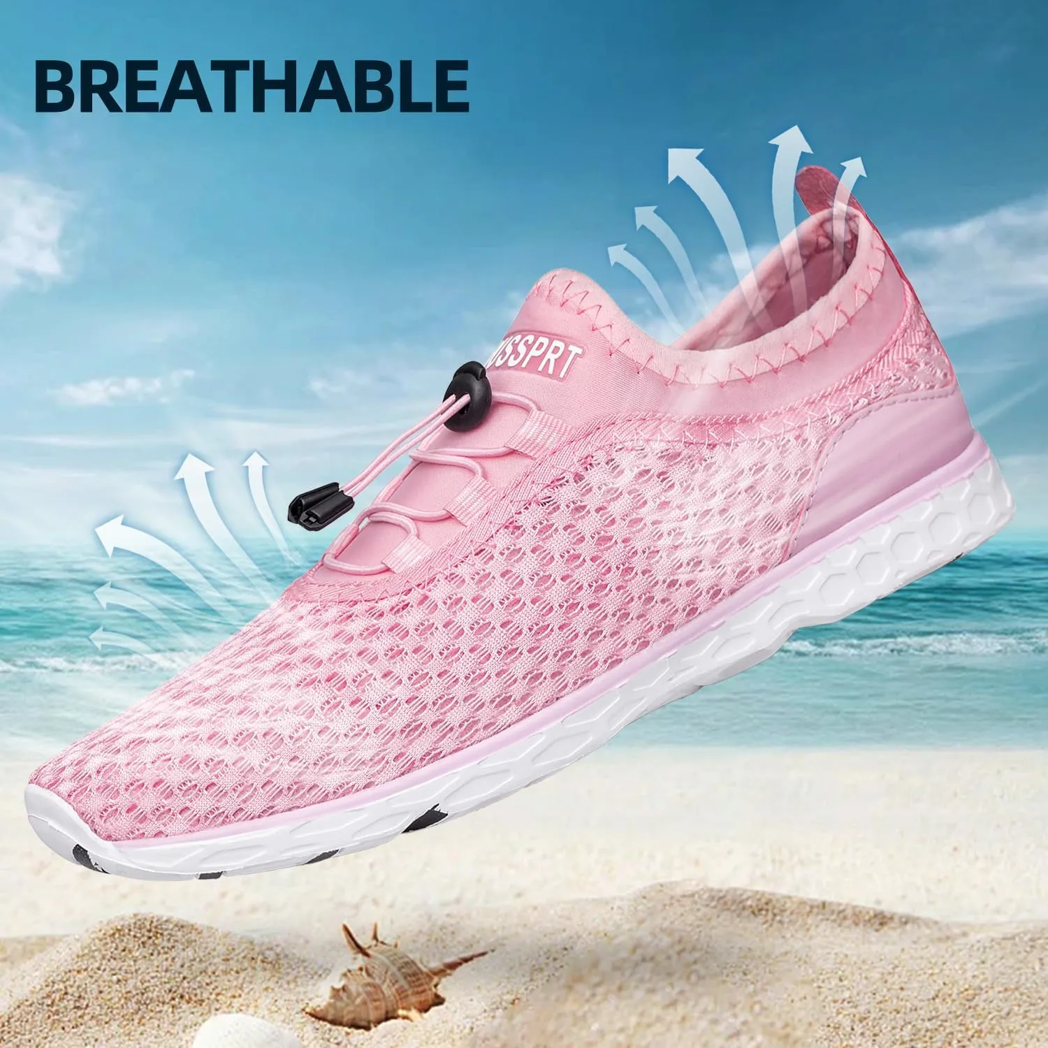 DOUSSPRT Women's Water Shoes Quick Drying Sports Aqua Shoes