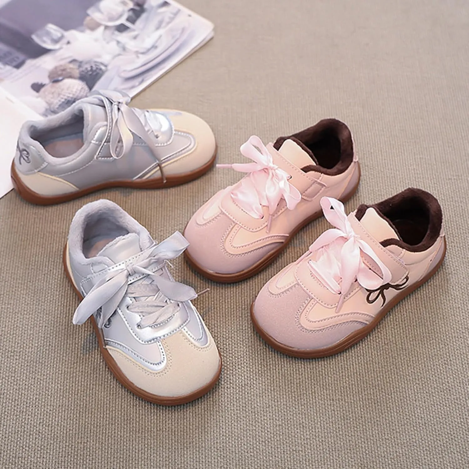 Fashion Autumn And Winter Children Boots Boys And Girls Ankle Boots Thick Soles Non Slip Side Zippers Boots Big Kids