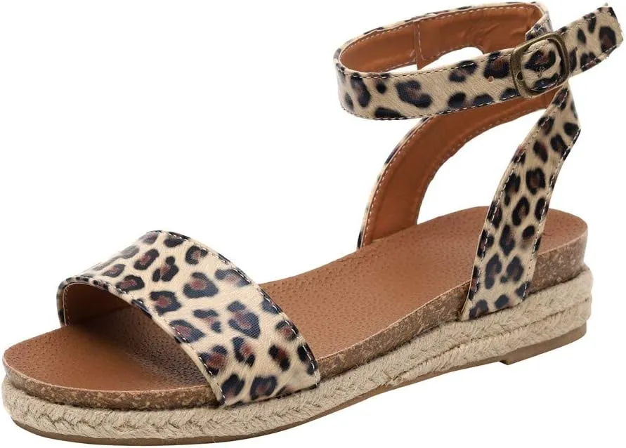 Gibobby Womens Sandals Flat Sandals for Women Size 9 Ladies Summer Waterproof Platform Woven Thick-Bottom Shoe Roman Shoes