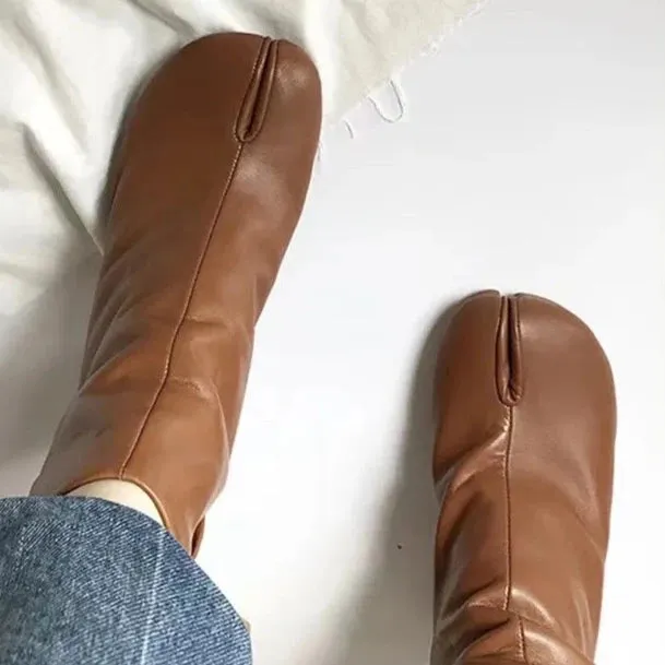 India Split Toe Tabi Ankle Boots