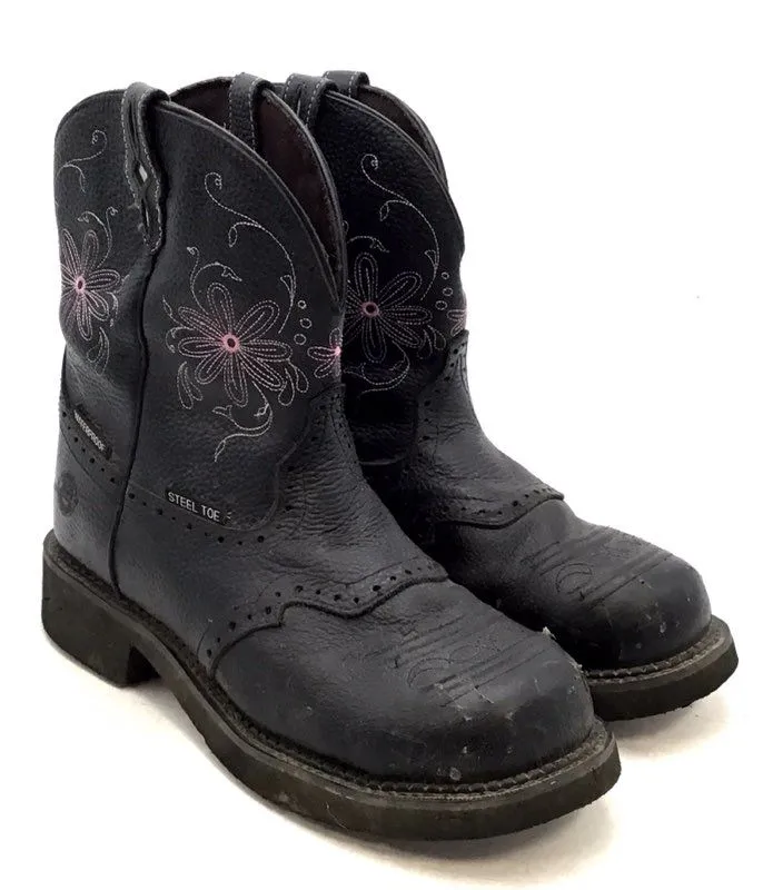 Justin Boots Women's Gypsy WKL9982 Black Western Boots - Size 10B