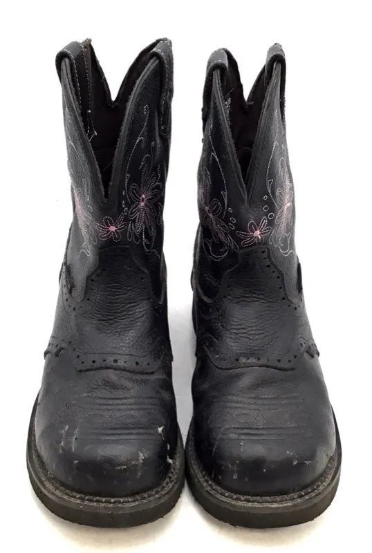 Justin Boots Women's Gypsy WKL9982 Black Western Boots - Size 10B