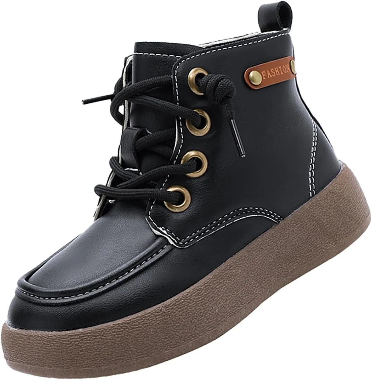 Kids School Ankle Boots for Little Child Classic Water-Proof Comfort Work Boot Unisex Boys Rain Boots Size 8 Toddler