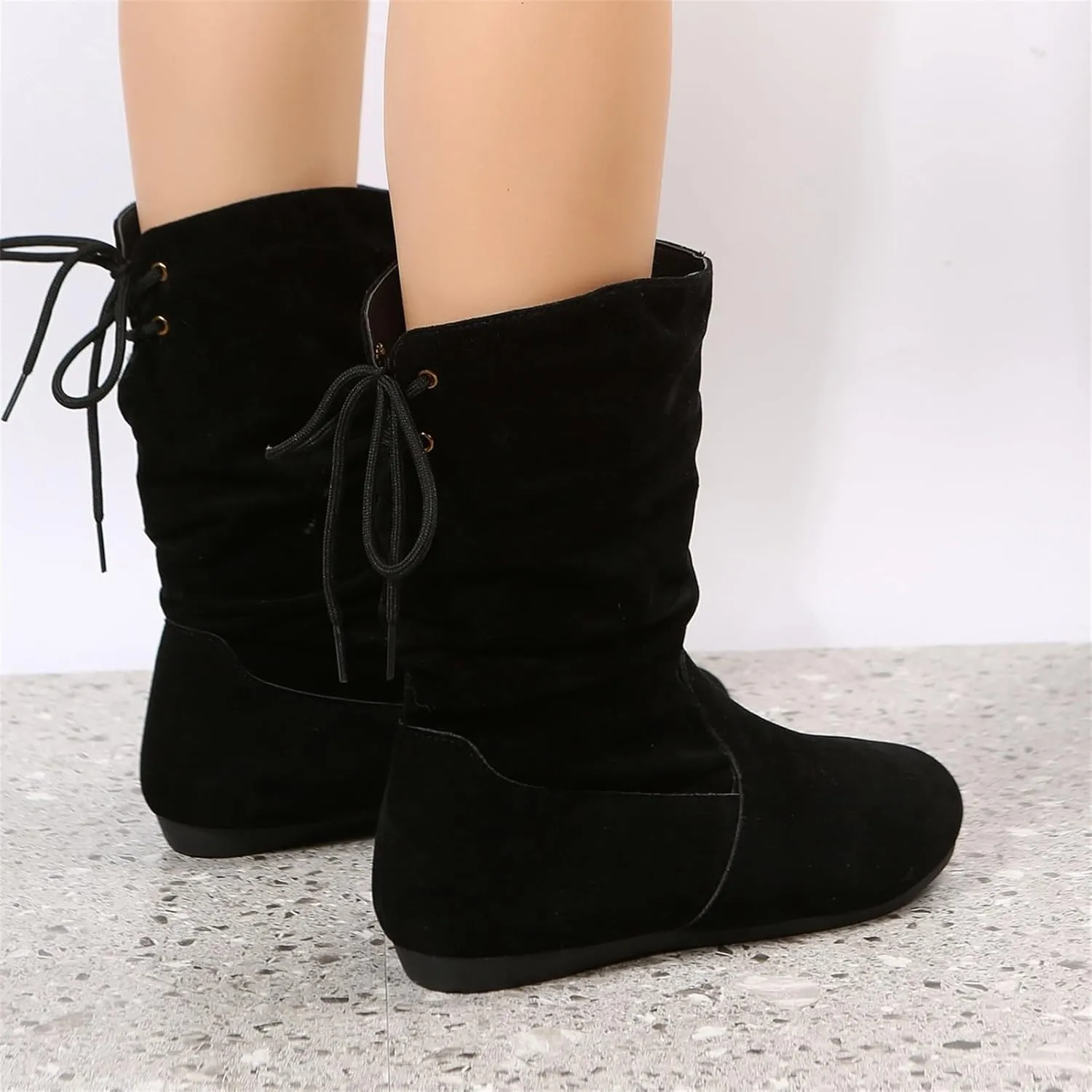 Knee High Boots for Women Mid Calf Boots for Women Non Slip Mid Calf Boots Winter Boots for Women Hiking Boots