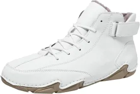 Men's Casual Leather Fashion Sneakers Ankle Chukka Boots Slip On Lightweight Loafers Walking Driving Shoes