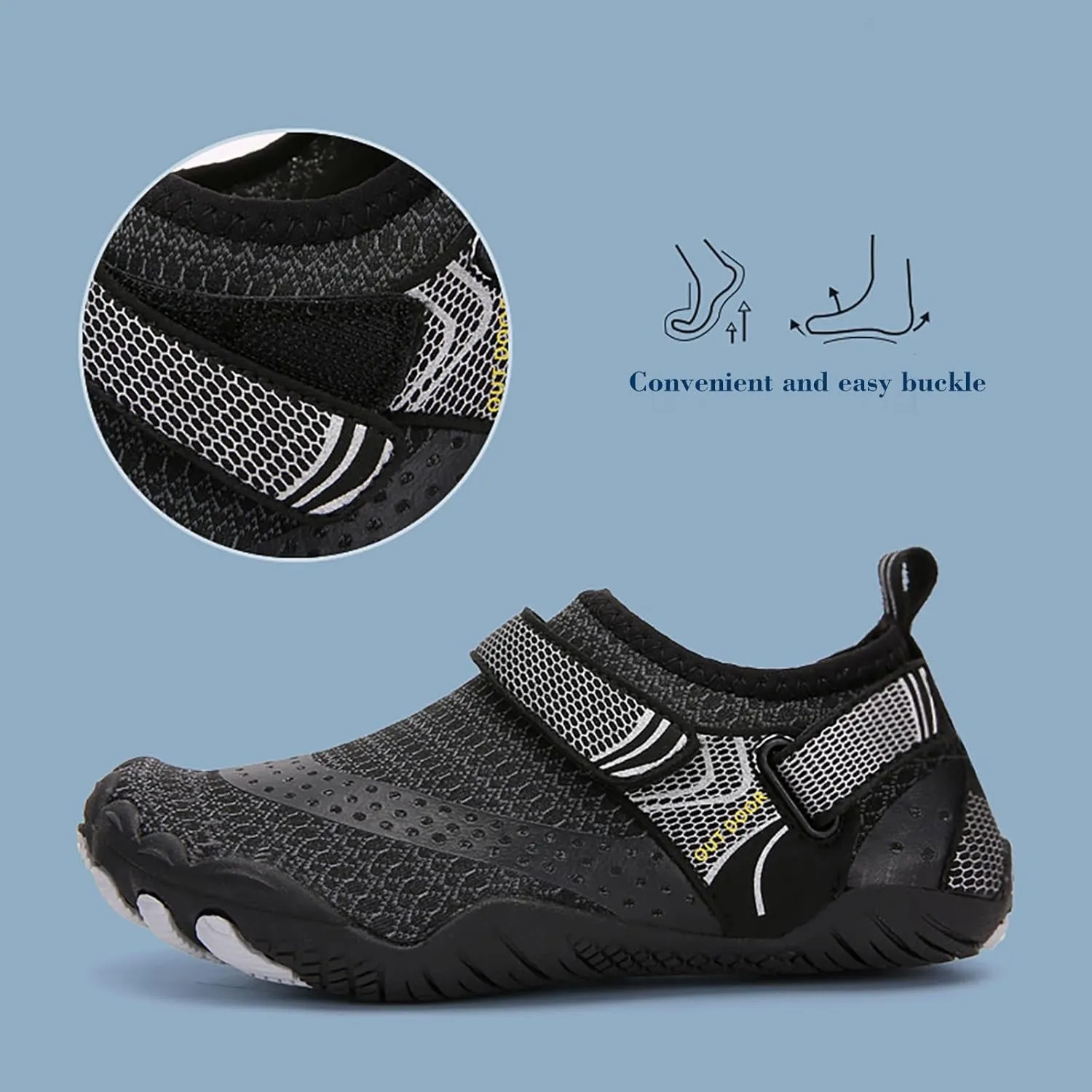 Mens Size 9 Shoes Water Resistant Slip on for Men Women Mens Barefoot Water Shoes Water Shoes Women Wide Slip on Soft Beach Shoes for Pool Hiking Training Outdoor Water Sports