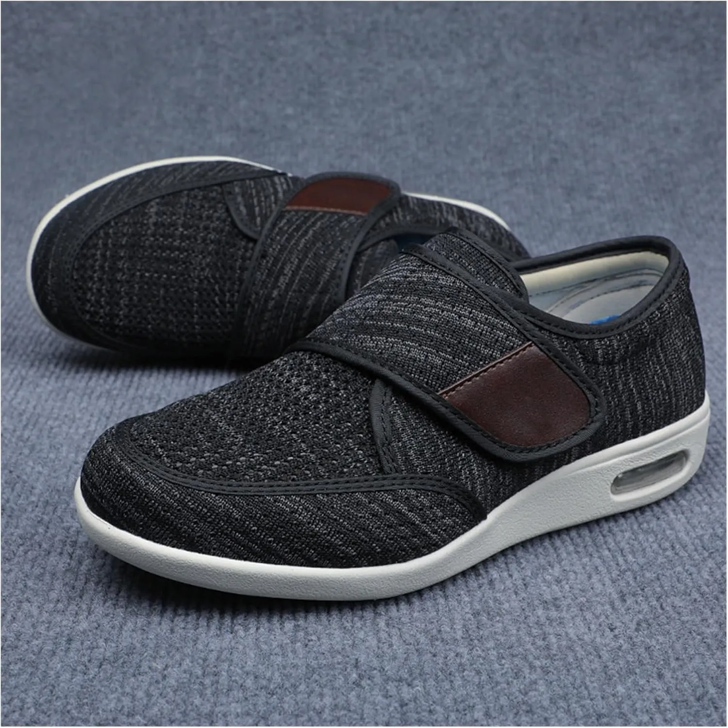 Orthopedic Casual Shoes, Swollen Feet Walking Edema Sneakers Lightweight Portable Breathable Plus Size Casual Air Cushion Trainers