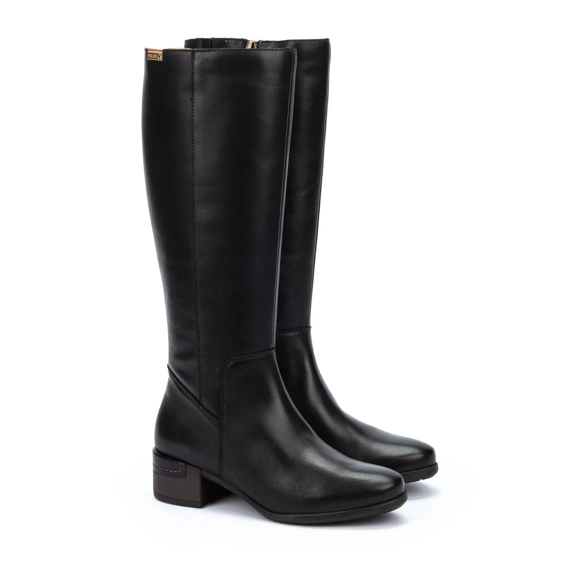 Pikolinos Malaga W6w-9808 Women's Mid Heel Tall Boots in Black