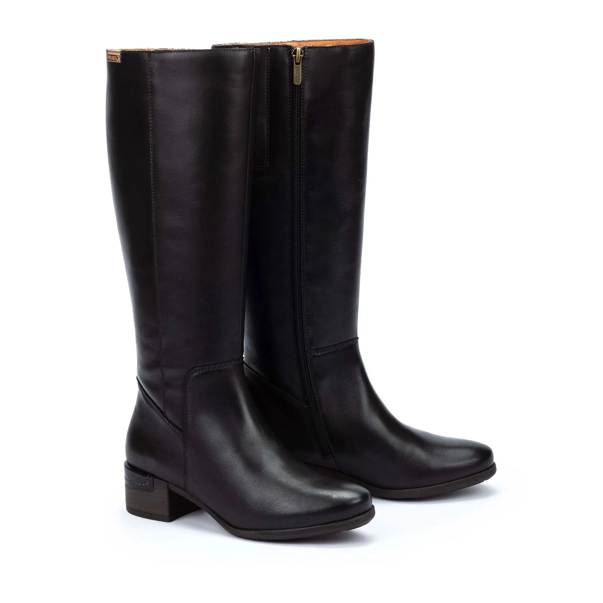 Pikolinos Malaga W6w-9808 Women's Mid Heel Tall Boots in Black