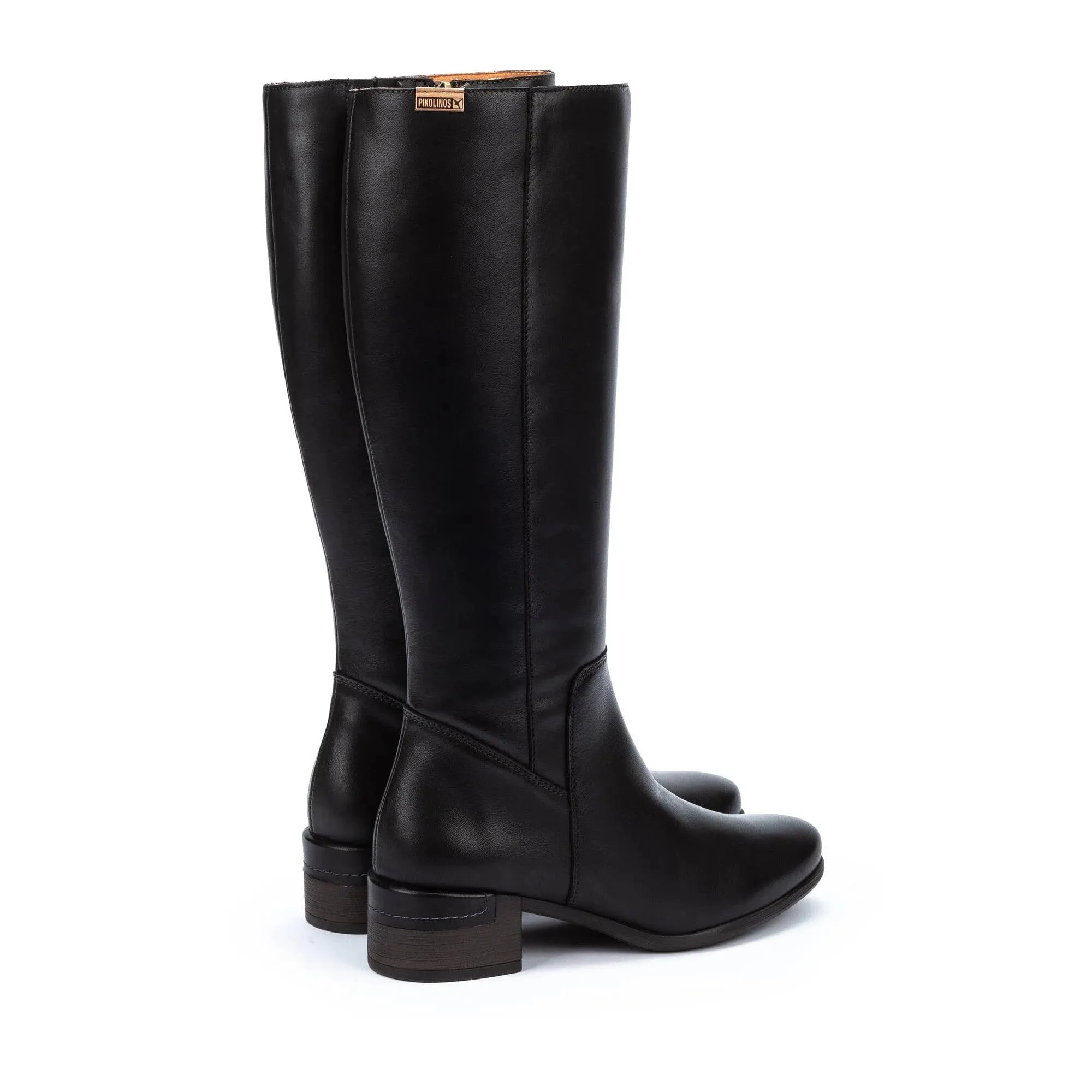 Pikolinos Malaga W6w-9808 Women's Mid Heel Tall Boots in Black