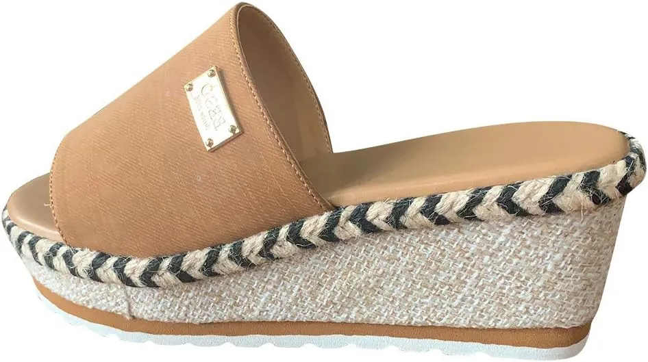 Platform Sandals Women Fashion Wedges Sandals Casual Summer High Heels Open Toe Espadrilles Sandal Slip on Shoes
