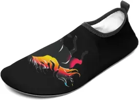 Running Horse Water Sports Barefoot Shoes Quick-Dry Swim Shoes Slip-on for Sports Beach Pool