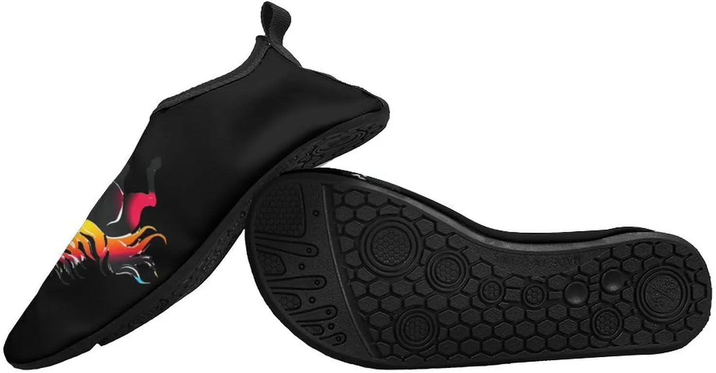 Running Horse Water Sports Barefoot Shoes Quick-Dry Swim Shoes Slip-on for Sports Beach Pool