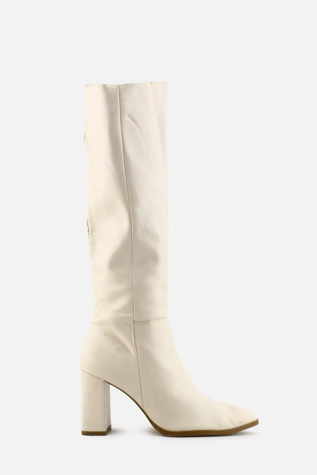 Stradivarius Zipper Block Long Boots | 100% Authentic Leather