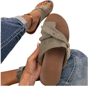 Summer Sandals for Women, Flip Flops for Women Summer Beach Casual Sandals Flat Slip Outdoor Comfy Flip Flops