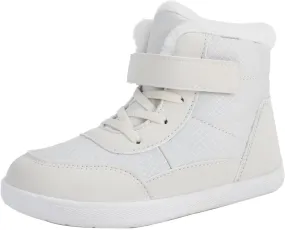 Toddler Big Kids Winter Snow Wide Toe Box Slip Drop Sole Ankle Boots Fur Lined Barefoot Winter Snow Insulated Boots