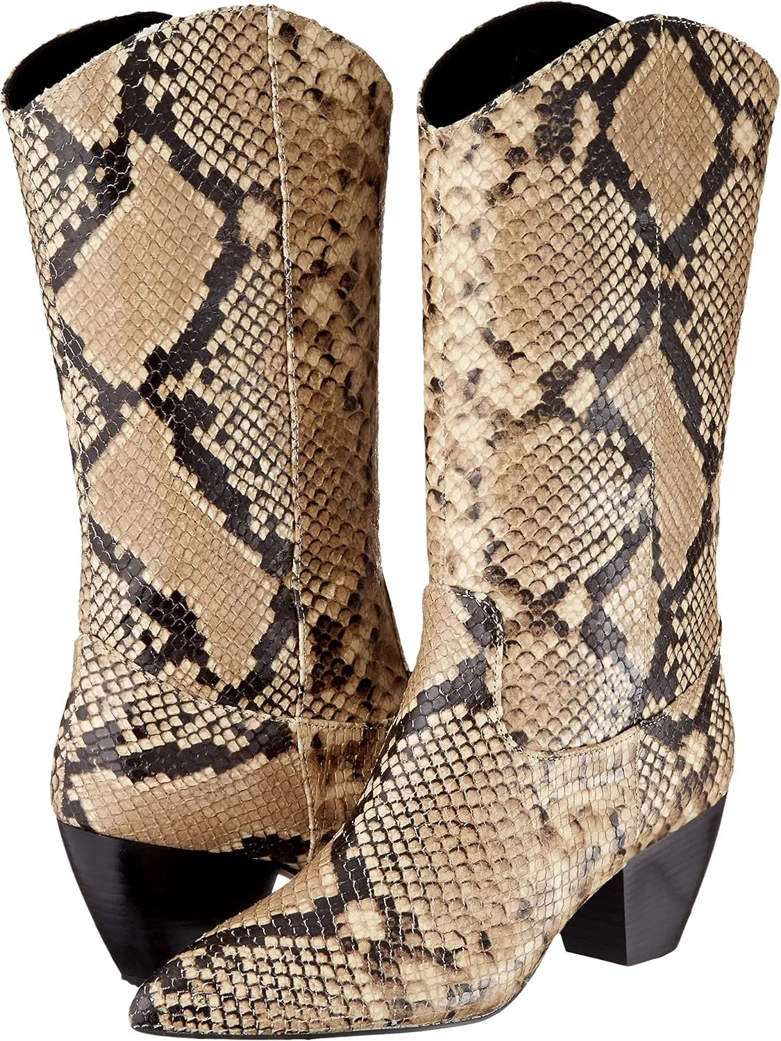 Women's Pointed Long Chunky (Fake Python)