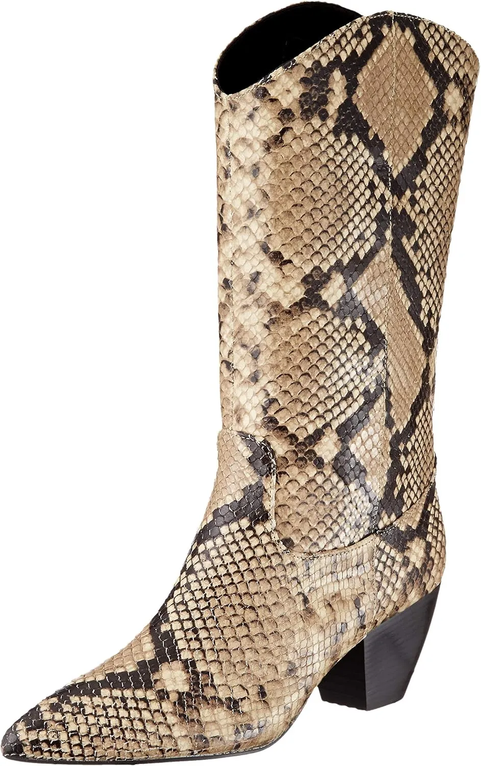 Women's Pointed Long Chunky (Fake Python)